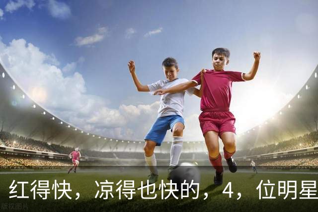 红得快，凉得也快的，4，位明星，以前是男神女神，如今断崖式凉透